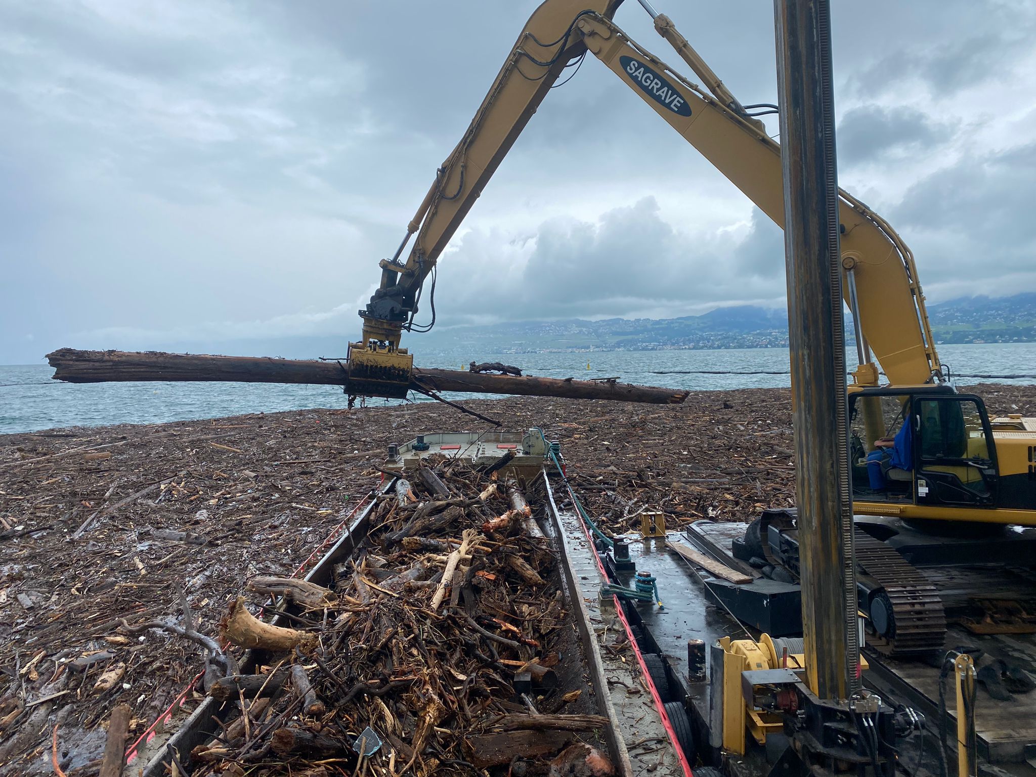 Port-Valais: entre 600 et 1000 mètres cubes de bois évacués
